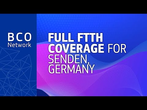 Full FTTH coverage for Senden, Germany