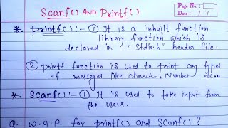 printf() and scanf() functions in c programming | printf and scanf with example in c | Learn Coding