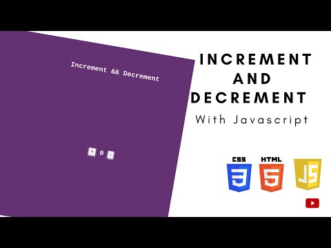How to increment and decrement quantity in JavaScript || increment and decrement  in JavaScript