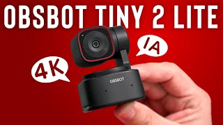 4K Webcam Follows You with AI - OBSBOT Tiny 2 Lite