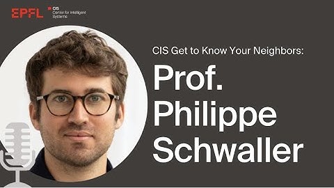 “Accelerating Chemical Synthesis with Transformers” Prof. Philippe Schwaller, EPFL