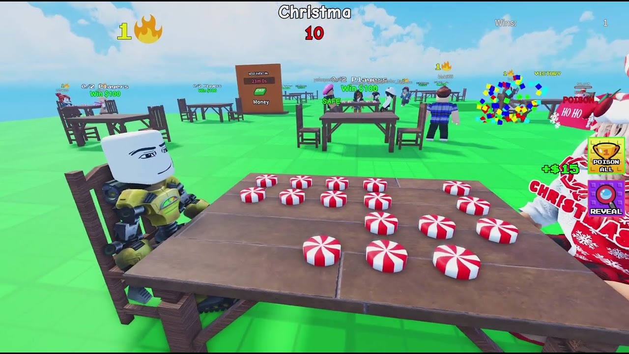 me playing Roblox poison candy