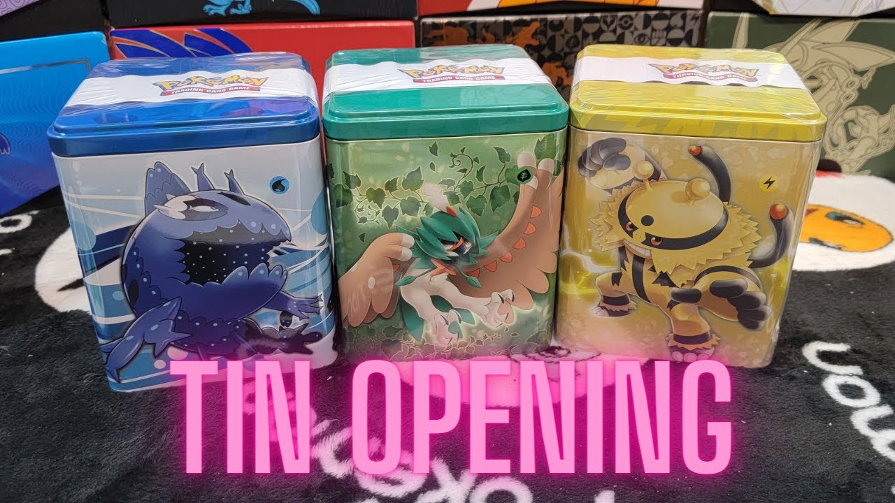 Pokemon Tin Opening - YouTube