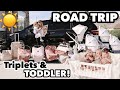 The triplets very first, LONG, EPIC road trip! | Traveling with 4 kids 2 and under