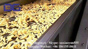 Fried Bugles Puffed Snacks Production Line Cone Shape Snack Extruder fried chips making machine