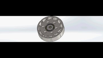 cycloidal gear box motion study 2 in solidworks