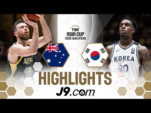 🇦🇺 Boomers leave it late to prevail over Korea | J9 Highlights | FIBA Asia Cup 2025 Qualifiers