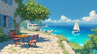 Beach Town Morning ☀️ Soft Lofi to Escape with #lofihiphop #lofimusic #coffeemusic screenshot 5