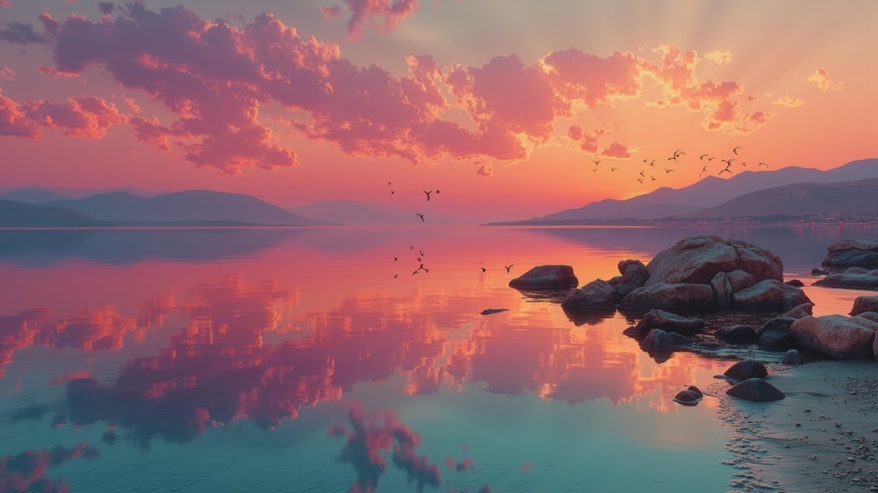 Роскошные расслабляющие вайбы для отражения заката в золотой час