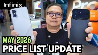INFINIX PRICE LIST UPDATE MAY 2026 Note 60 Ultra &amp; Pro Hot 60 Pro Note Edge Note 60 Pro