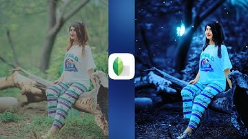 Snapseed Glowing Butterfly Effect Photo Editing Tutorial || New Snapseed Background Colour Change