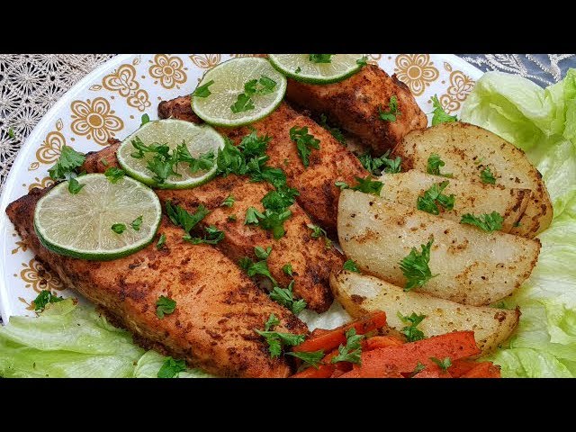 صلابة استسلام راحة  سمك السلمون بالفرن بتتبيلة سحرية لذيذة في 5 دقائق فقط | Salmon with a lemon  sauce - YouTube