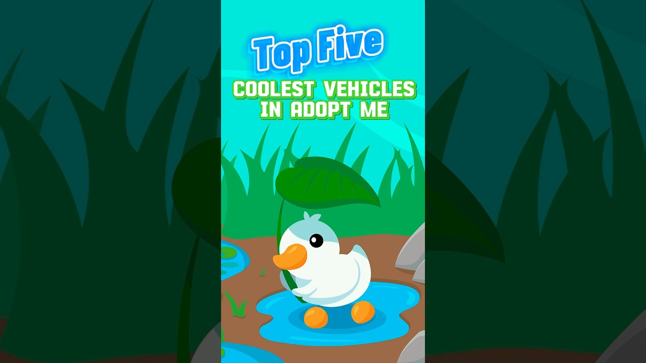 Top Five *COOLEST* Vehicles In Adopt Me!!🤩🚗 