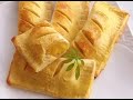 Make easy pineapple pie from toast：懒人版麦当劳吐司菠萝派，外酥里嫩，好吃不腻 ,15分钟就做好！