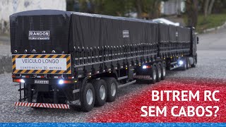 HZM - Miniatura Caminhão Bitrem Actros com Servonaut desfilando