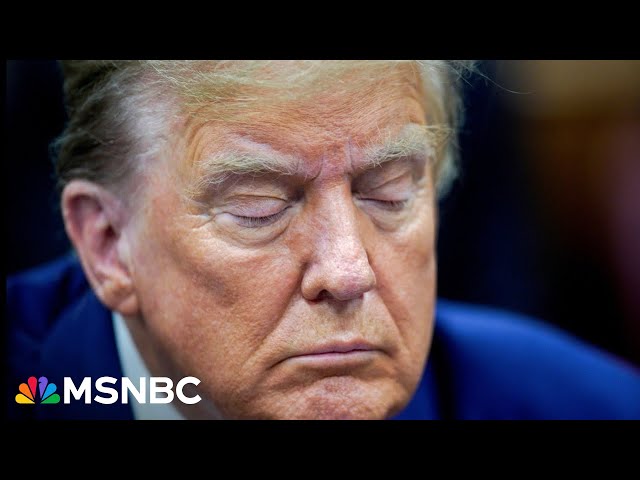 Napping? Trump appeared to be ‘at rest’ during trial, says MSNBC correspondent class=