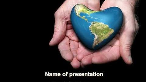 Caring For The Earth PowerPoint Template by PoweredTemplate.com