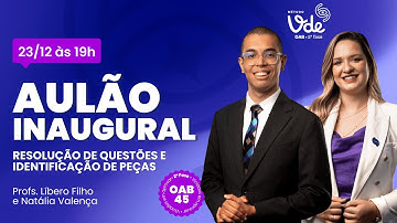 Resolução de questões e Identificação de Peças - Constitucional 2ª fase OAB 45 - 23/12 às 19h