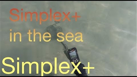 Simplex+ underwater in sea metal detecting hunt. Makro - Nokta
