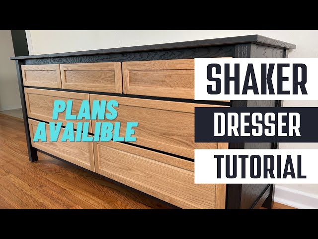Milton Dresser Build - Modern Shaker Furniture Build - by Dailey Woodworks  in Bryan, Texas - YouTube