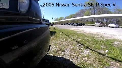 Nissan Sentra SE-R Spec V with full 2J Racing exhaust system