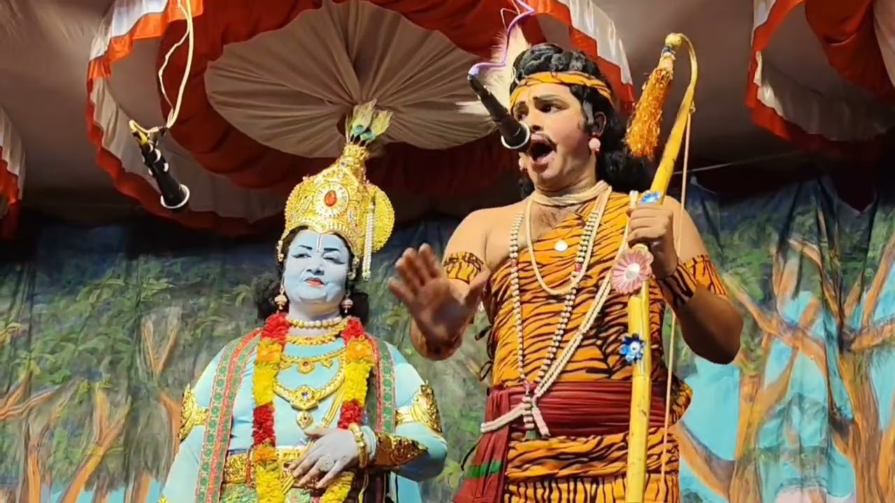 వెంకటాపురం ప్రోగ్రాం, గయోపాఖ్యానం వార్ సీన్, కృష్ణుడు కిలారి లక్ష్మి, అర్జునుడు, కృష్ణ చైతన్య