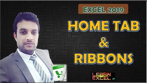 Excel 2019, HOME TAB and Ribbons Complete (English) | Lecture 26
