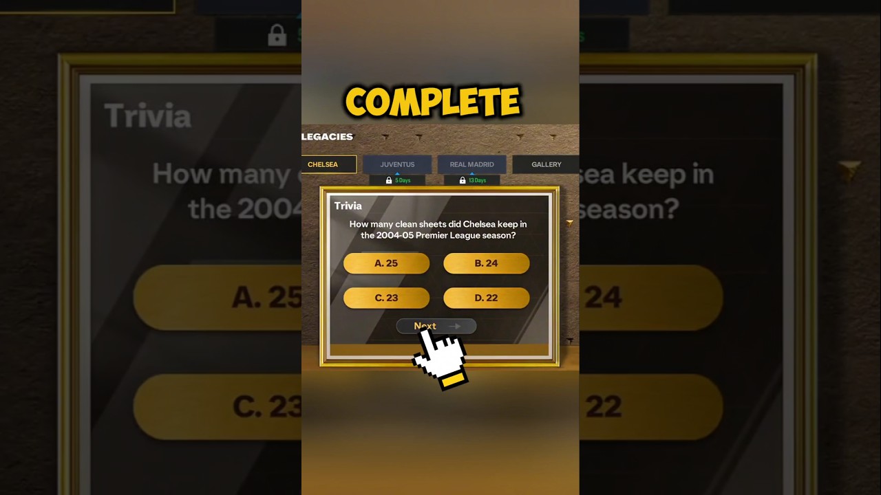 HOW TO COMPLETE DEFINING LEGACIES TRIVIA AND CHAPTER IN EA FC FIFA MOBILE 25 