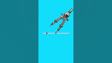 How to create a perpendicular line #shorts