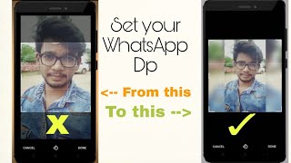 How to set a rectangular pic to your WhatsApp dp screenshot 3