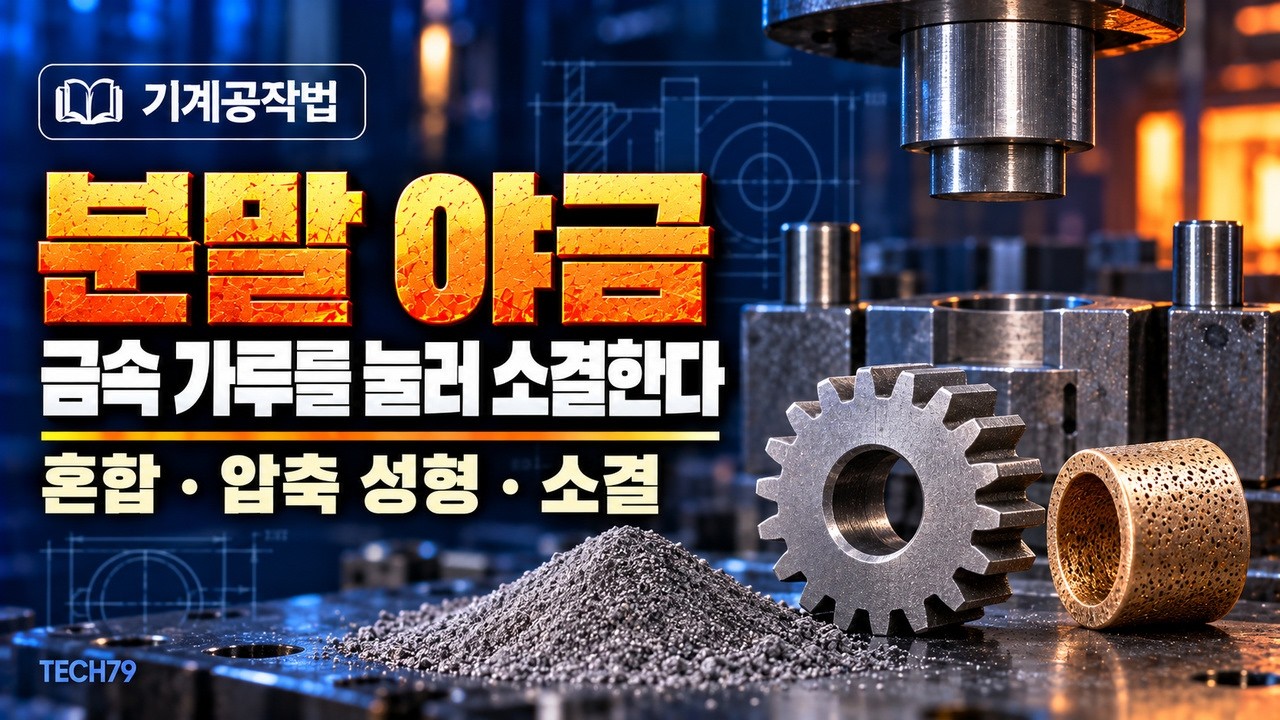 분말 야금 — 압축 성형·소결·초경합금·사이징·함침과 용침