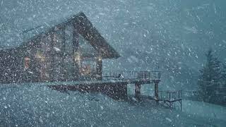 Mighty Blizzard Sound for Sleeping at Abandoned House | Frosty Mountain Wind Sound & Winter Ambience