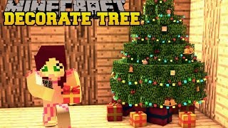 Minecraft: CHRISTMAS TREE DECORATION CHALLENGE! (TOY TRAINS, ORNAMENTS, & MORE) Mod Showcase