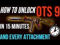 How to Unlock New OTs 9 SMG FAST In 15 Minutes & Every OTS 9 Attachment Easy in Warzone Season 4