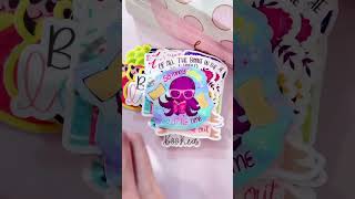 Sticker wholesale order packing ASMR 📚 #smallbiz #asmr #orderpacking #stickershop #asmrsounds