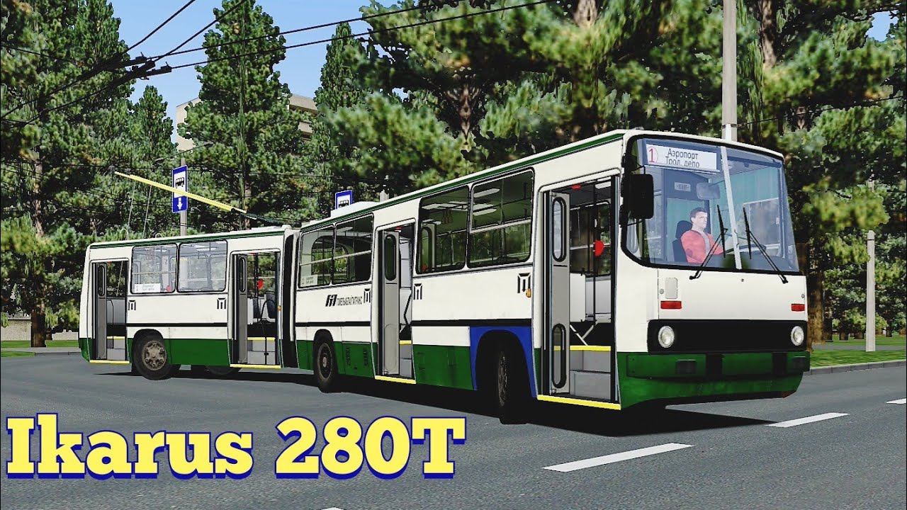 Троллейбус (рогатый) Ikarus 280T🇧🇾 в Новобобруйске