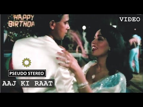 Aaj Ki Raat Video   First Time In Stereo Sound   Jagir R D Burman Dharmendra Mithun Zeenat