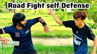 Self Defense Road Fight Trick | Raja Tayyab | How To Defend Yourself by Enemy | Martial Arts Tricks