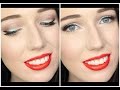 Christmas Red + Glitter Makeup Tutorial!