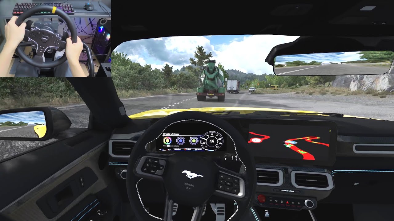 2025 Ford Mustang ┃Euro Truck Simulator 2 ┃MOZA R5 steering wheel