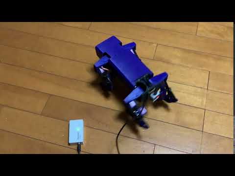 M5Atomで作る4脚ロボット またサーボ破損
