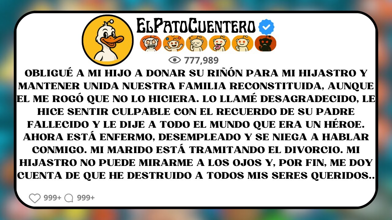 Obligué a mi hijo a donar su riñón para mi hijastro y mantener unida nuestra familia reconstituida..