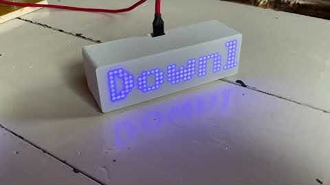 THE: Time, Headlines and Environmental Data Ticker Display  - Max7219, Pi