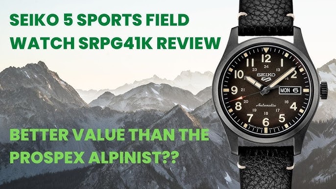 SEIKO 5 Sports Fields SRPG33K1 Green Military Watch - YouTube | Automatikuhren