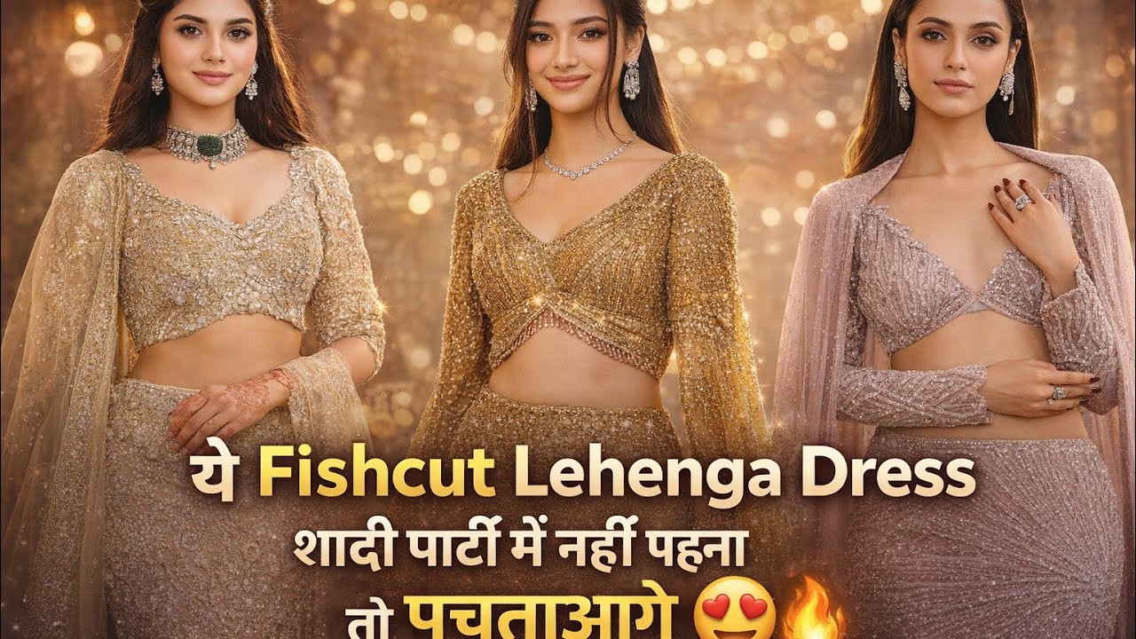 ये fishcut Lehenga Dress शादी पार्टी में नहीं पहना तो पछताओगे 🥰😌