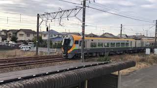 【定刻運行】しおかぜ６号は、8600系5両編成で、妹尾駅を通過、岡山に向かいました。