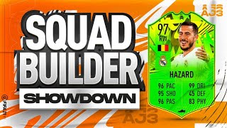 Fifa 21 Squad Builder Showdown!!! PATH TO GLORY EDEN HAZARD!!!