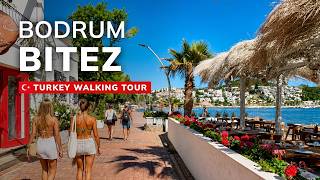 Bodrum Bitez Beach Walking Tour | Relaxing Seaside Promenade in Turkey