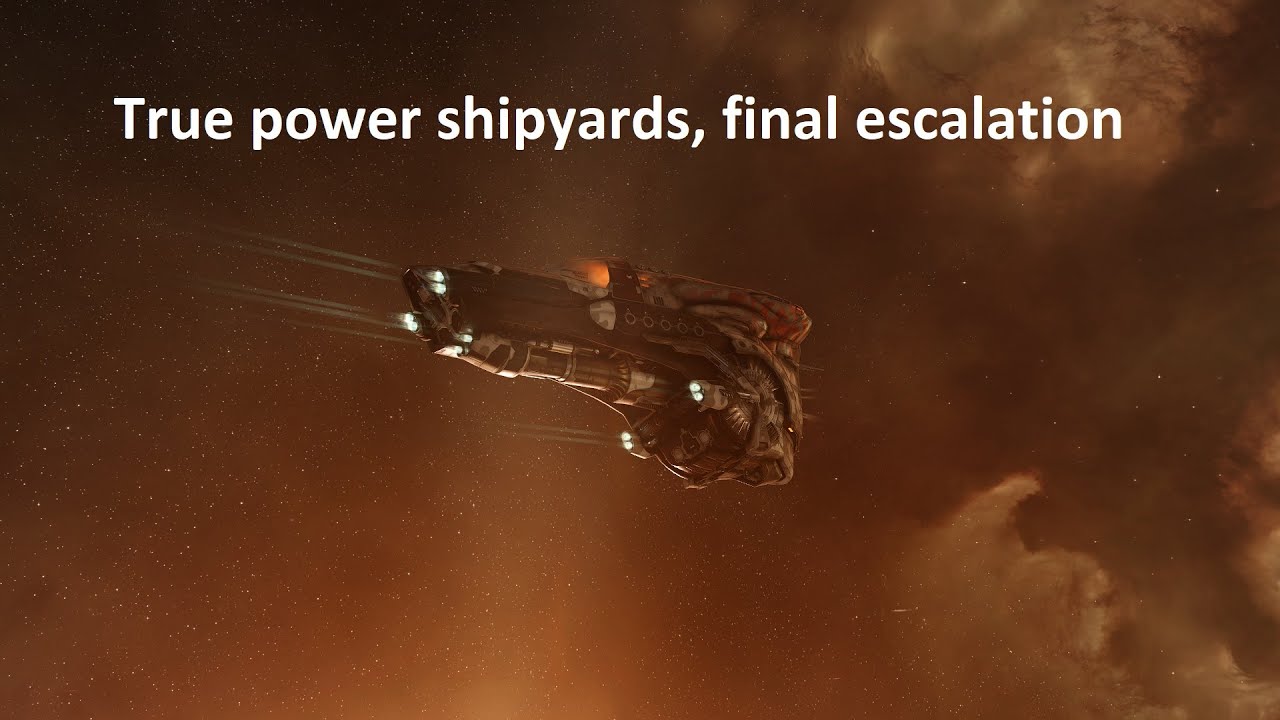 EVE online; true power shipyards - final escalation in hisec (very rare)