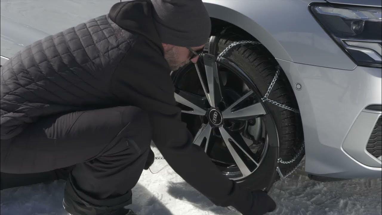 Konig Reflex Cross & Edge snow chain fitting video YouTube